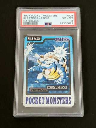 1997 Pocket Monsters Carddass 009 Blastoise-Prism PSA