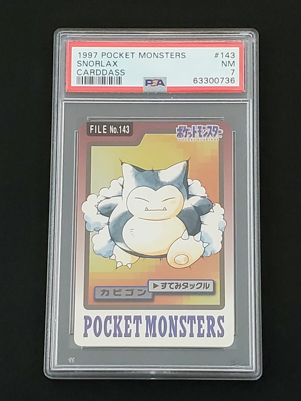 1997 Pocket Monsters Carddass 143 Snorlax PSA