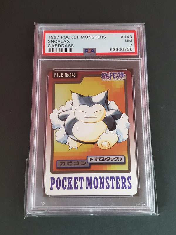 1997 Pocket Monsters Carddass 143 Snorlax PSA